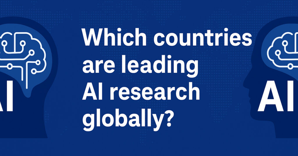 Which countries are leading AI research globally